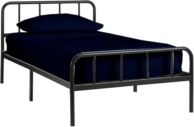 NON Sticky cotton 4 PC Cot Sheet Sets 28x75,100% Fitted Cot Sheet- Perfect Narrow Twin/Rv Bunk/Camping Cot/Guest Bed Replacement,Sheets Cot Bunk Bed-Fits Upto 4-8'' Deep Mattress- Navy Blue Solid