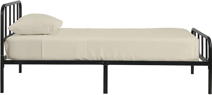 4-PC Cot Sheet Set - 28x75, 100% Cotton Fitted Sheet - Perfect for Narrow Twin/RV Bunk/Camping Cot/Guest Bed Replacement, Fits Up to 4-8" Deep Mattress - Ivory Solid