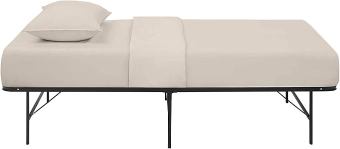4-PC Cot Sheet Set - 33x75, 100% Cotton Fitted Sheet - Perfect for Narrow Twin/RV Bunk/Camping Cot/Guest Bed - Fits Up to 4-8" Deep Mattress - Beige Solid