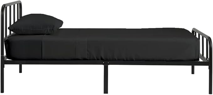 4 PC Cot Sheet Set 33x75, 100% Cotton Fitted Cot Sheet- Perfect for Narrow Twin/Rv Bunk/Camping Cot/Guest Bed Replacement, Sheets for Cot Bunk Bed-Fits Upto 4-8" Deep Mattress- Charcoal Solid