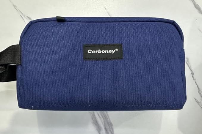 Cerbonny small lunch bag Freezable Lunch Bag for Work School Travel,Leak-proof Small Lunch Bag,Small Insulated Bag For Kids 3+/Adults,Freezer Lunch Bags,Freezable Snack Bag,Navy Blue(Larger size)