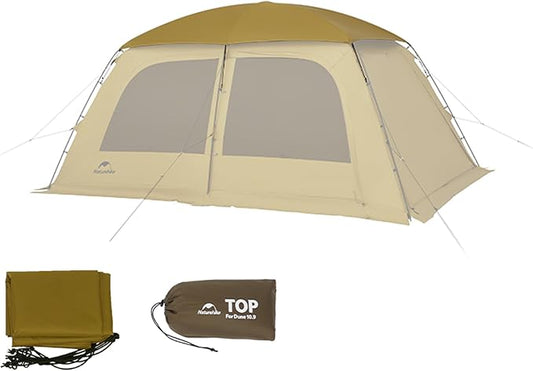 Naturehike7.6 Double Person 4-Seasons Camping Tent, UPF50+ Sun Protection Tent with 7001 Aluminum Alloy Poles, PU2000mm+ Waterproof Tent for Outdoor Camping,Picnic