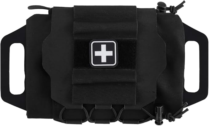 Tactical Medical Molle First Aid Pouch Two Piece System Micro Med kit Emergency Hunting Bag(Medium Size)