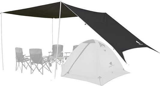 GEERTOP Large 17 x 10 ft Tarp Waterproof Portable Hammock Rain Fly Outdoor Awning Backpacking Tarp Shelter for Camping Traveling