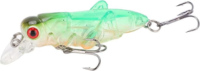 Grasshopper Minnow Hard Baits Lifelike Fishing Lure Set for Anglers Colorful Simulation Bait Fishing Adventures
