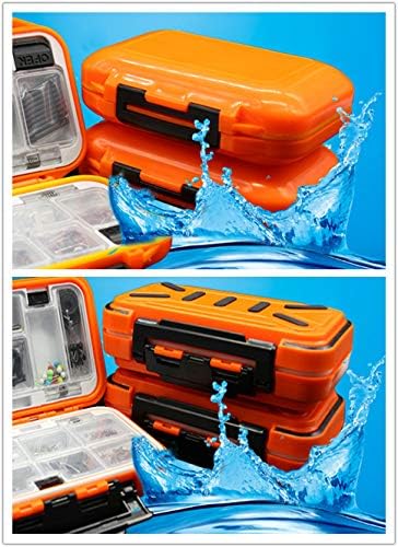 Waterproof Fishing Lure Box Spoon Hooks Baits Storage Tackle Box Containers for Casting Fishing Fly Fishing,Large/Medium/Small Lure Case