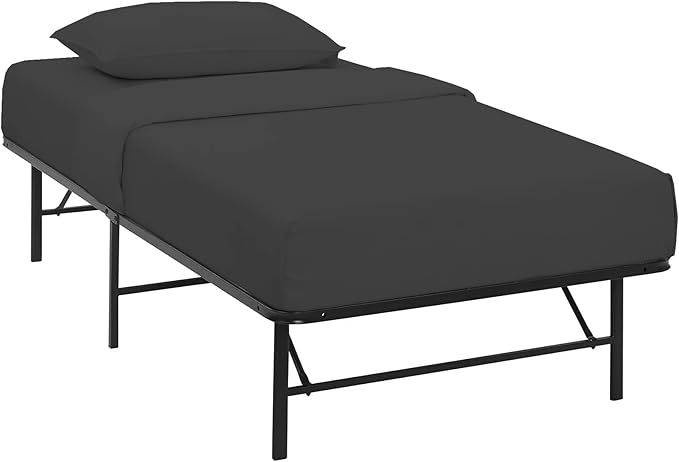 4 PC Cot Sheet Set 33x75, 100% Cotton Fitted Cot Sheet- Perfect for Narrow Twin/Rv Bunk/Camping Cot/Guest Bed Replacement, Sheets for Cot Bunk Bed-Fits Upto 4-8" Deep Mattress- Charcoal Solid
