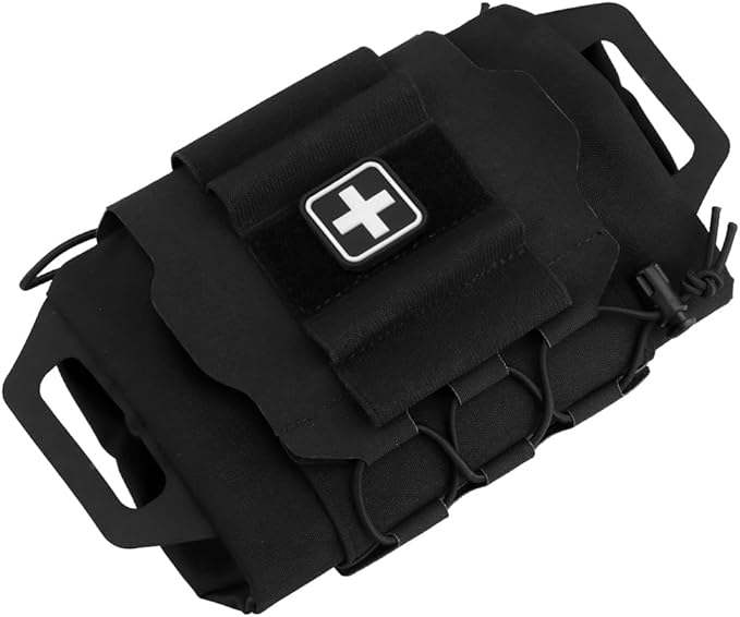Tactical Medical Molle First Aid Pouch Two Piece System Micro Med kit Emergency Hunting Bag(Medium Size)