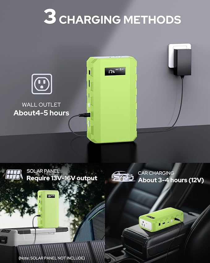 Apowking Power Bank with AC Outlet,65W Portable Laptop Battery Bank Fast Charging,88.8Wh/24000mah Power Station for Outdoor Camping PowerBank Travel Home Power Backup