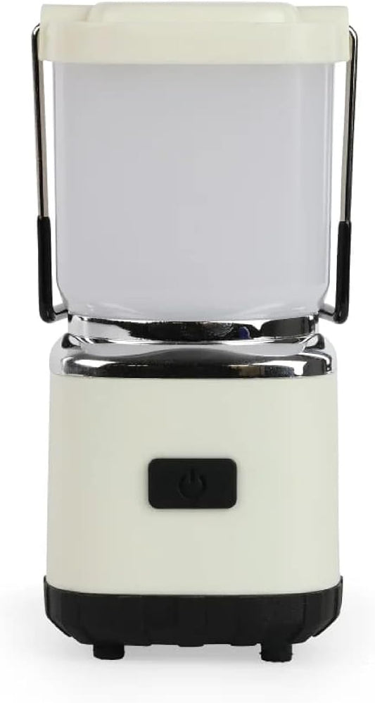 LUXPRO LP189 Mini Lantern - USB-C Rechargeable Camping Light - with 4 Color Modes - Dimmable LED Portable Lantern for Hiking & Emergency - Handy Compact Design - Beige