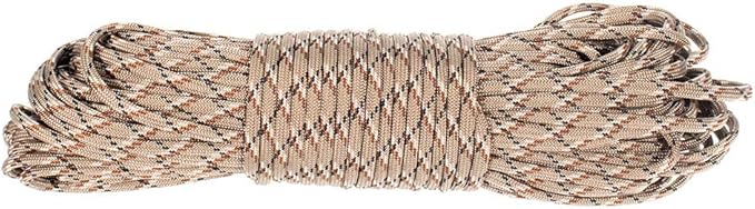 Paracord Planet – 550 Paracord Survival – U.S. Military Type III Parachute Cord – 7 Strand 4mm Diameter – Hiking, Camping, Outdoor Activities