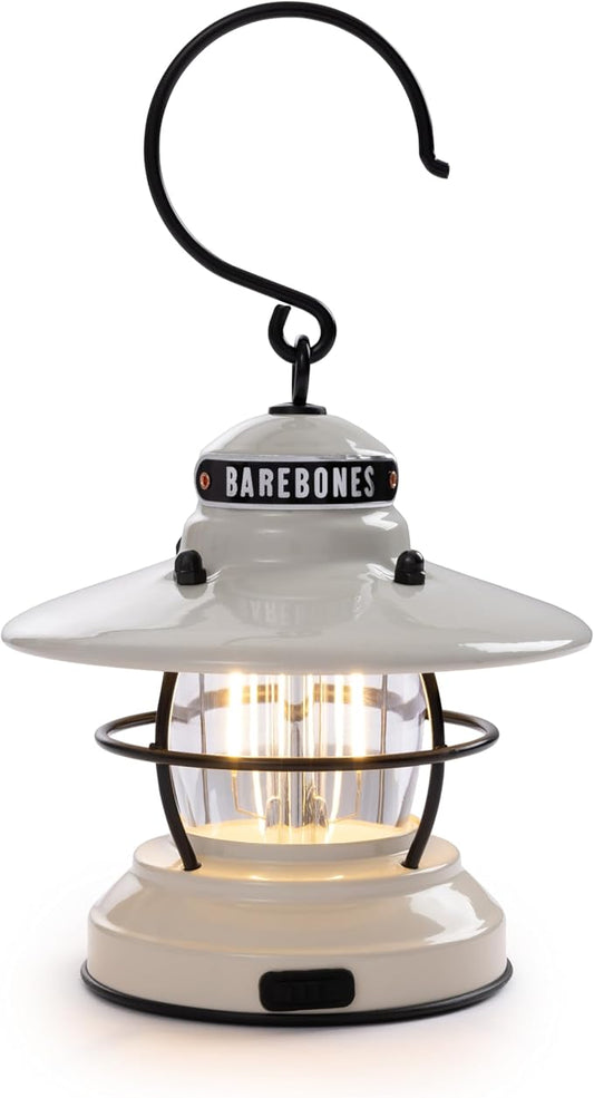 Barebones Edison Mini Vintage Adjustable LED Compact Outdoor Lantern - Essential Gear for Camping, Hiking, Fishing, Tents and Outdoor Adventures