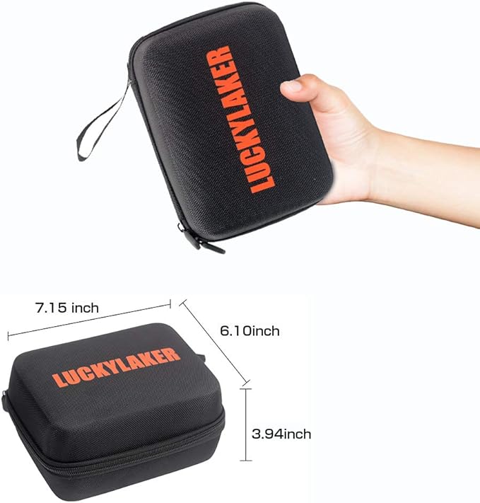 LUCKY Hard Travel Case LUCKYLAKER Handheld Fish Finder Boat Sonar Fishing Finders Transducer Kayak Fish Finder Waterproof for Ice Fishing