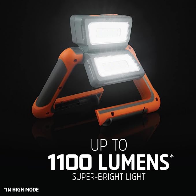 Energizer Rechargeable LED Lantern, Bright Multi-Panel Work Light, Water-Resistant Camping Lantern, Micro-USB Charging Cable, Pack of 1