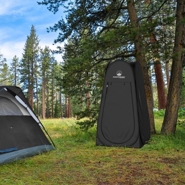 Pop Up Pod - Privacy Shower Tent, Dressing Room, or Portable Toilet Stall with Carry Bag for Camping, Beach, or Tailgate by Wakeman Outdoors