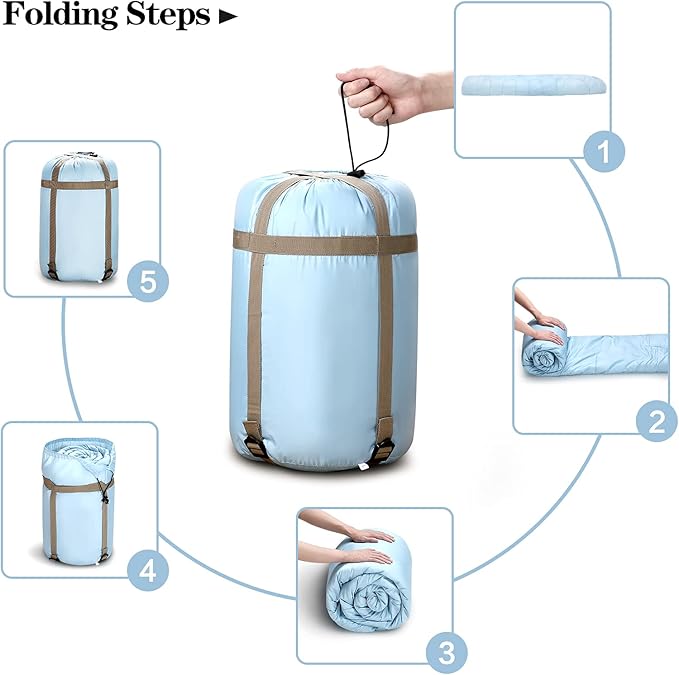 Sleeping Bags for Adults, Teens & Kids - Use for 3-4 Seasons, Warm & Cold Weather - Lightweight,Waterproof, Use for Backpacking, Hiking and Camping