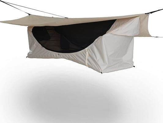 Haven Tents Lay Flat Hammock Tent - Waterproof Tent & Camping Hammock with Mosquito Net - Includes Insulated Pad and Rainfly - Haven Tent, Haven XL, Haven Safari