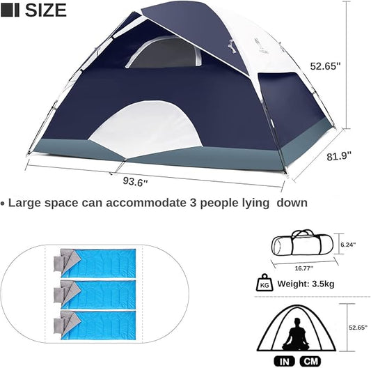 CAMEL CROWN Tents for Camping 2/3/4/5 Person Camping Dome Tent, Waterproof,Spacious, Lightweight Portable Backpacking Tent for Outdoor Camping/Hiking