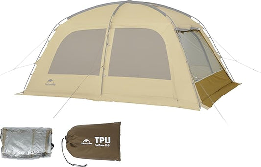 Naturehike7.6 Double Person 4-Seasons Camping Tent, UPF50+ Sun Protection Tent with 7001 Aluminum Alloy Poles, PU2000mm+ Waterproof Tent for Outdoor Camping,Picnic