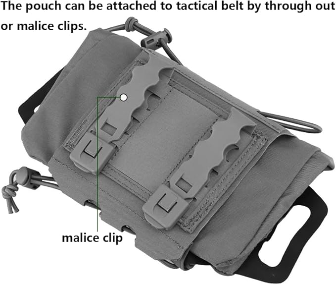 Tactical Medical Molle First Aid Pouch Two Piece System Micro Med kit Emergency Hunting Bag(Medium Size)