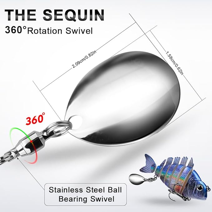 Crankbait Fishing Lure Pike Muskie Lures Lifelike Multi Jointed Swimbait Segement Hard Minnow Bait Treble Hook