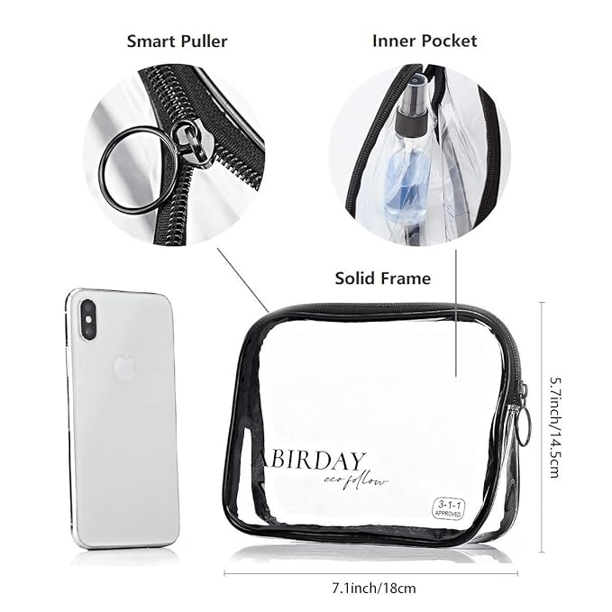 Travel Size Bottles Containers for Toiletries with Toiletry Bag and Label, Leak-Proof & TSA Approved Carry-on for Airplane Women Men