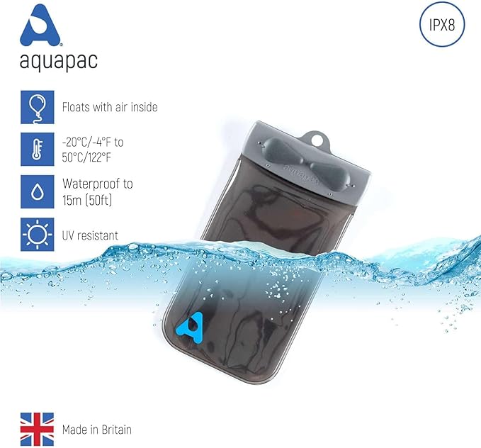 Aquapac KEYMASTER Red – Protect and Carry Keys, Cards and Small Valuables up to 10m or 30 feet