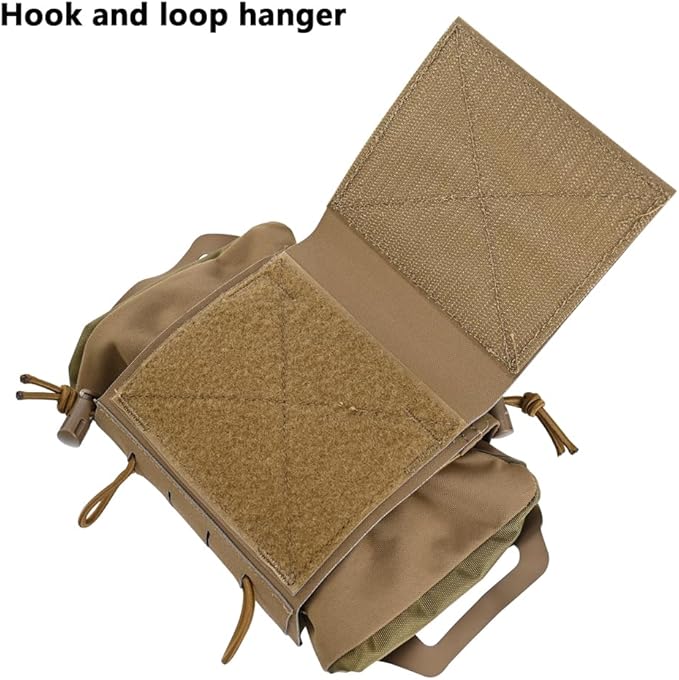 SABADO Rapid Deploy IFAK Pouch First Aid Kits Pack Tactical Two-piece System Medical Supply Holder Roll Carrier Hypalon Handle Outdoor Sport Hunting Bag Laminated Matting Fabric