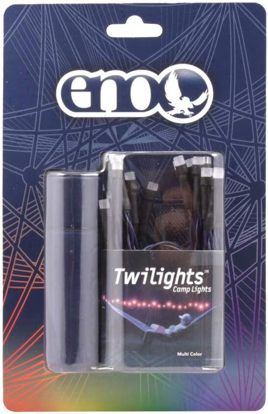 ENO Twilights Camp Lights - Outdoor LED Lights for Hiking, Camping, Beach, Festivals, Backyards, or Patios - Multi-Color