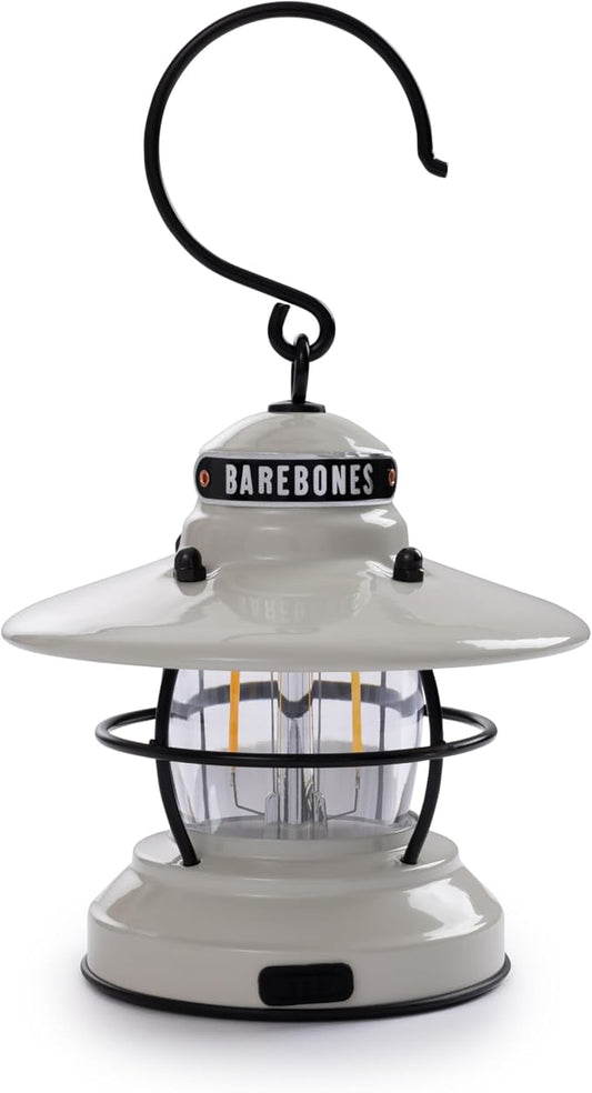 Barebones Edison Mini Vintage Adjustable LED Compact Outdoor Lantern - Essential Gear for Camping, Hiking, Fishing, Tents and Outdoor Adventures