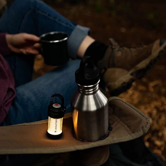 Ledlenser ML4 Warm Light Rechargeable Lantern, Smart Light Technology, Flexible Attachment Options