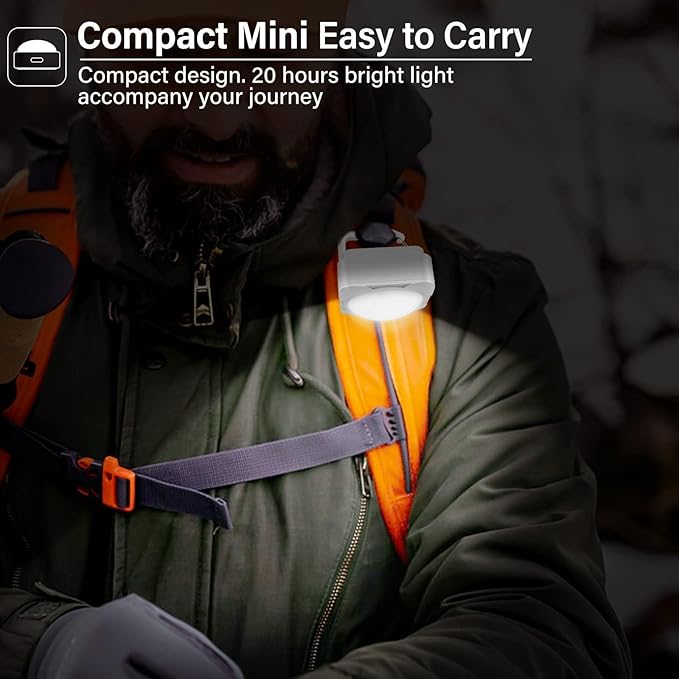 Rechargeable Camping Lights FLY2SKY 3 Pcs Tent Lights Mini Flashlight Portable LED Camping Lantern Survival Gear Camping Accessories for Hiking Backpacking Fishing Hurricane Emergency Outage