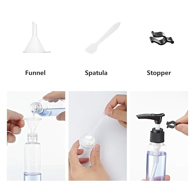 Travel Size Bottles Containers for Toiletries with Toiletry Bag and Label, Leak-Proof & TSA Approved Carry-on for Airplane Women Men