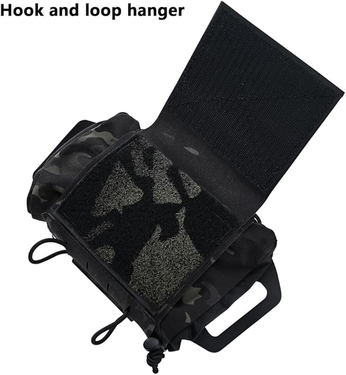 SABADO Rapid Deploy IFAK Pouch First Aid Kits Pack Tactical Two-piece System Medical Supply Holder Roll Carrier Hypalon Handle Outdoor Sport Hunting Bag Laminated Matting Fabric