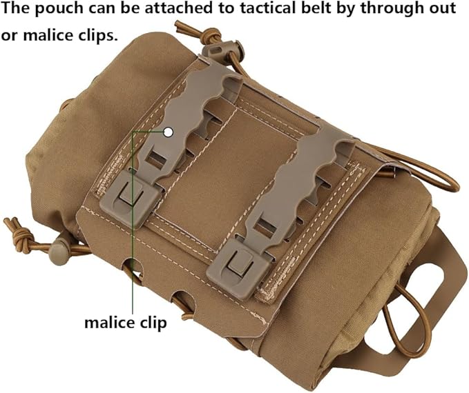Tactical Medical Molle First Aid Pouch Two Piece System Micro Med kit Emergency Hunting Bag(Medium Size)