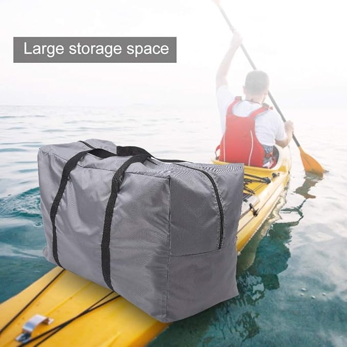 so Large Foldable Storage Carry Handbag, Multifunctional Duffel Bag for Kayak/Boat/Canoeing Sea/Fishing/Rafting/Swimming/Campingt (Gray)(Gray)