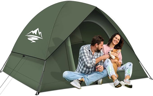 Tents for Camping 3-4 Person with Rainfly, Camping Tents Waterproof Windproof, Not Crowded for 2 Person Camping Tent, Outdoor Dome Tent Easy Setup, Backpacking Tent for Adventure Backyard