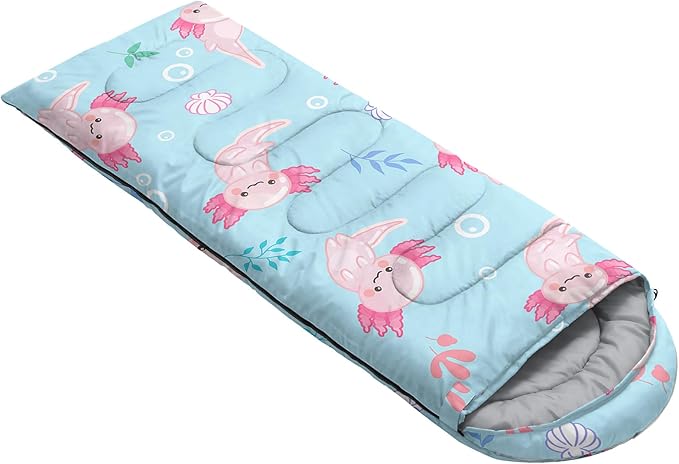 QOOMO Camping Sleeping Bags,3 Season Warm & Cool Weather,Lightweight,Waterproof Sleeping Bags for Adults & Kids,Traveling,and Outdoors,Camping Gear Equipment