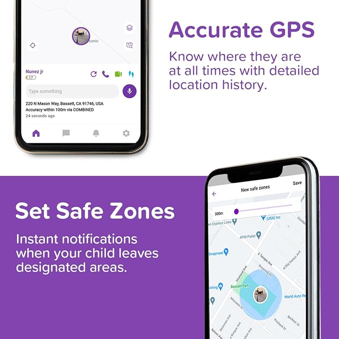 myFirst Fone R2 Kids Smartwatch with eSIM Video Calls Messaging Real-Time GPS Tracking SOS Button Safety Alerts School Mode Music Player Ages 5-12, for USA & Canada Gift for Girls (Cotton Candy Mix)