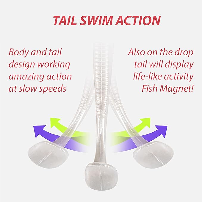 Paddle Tail Shad Swimbaits with 3D Eyes, Softbait Paddletails for Soft Bait Fishing, Swim Bait Fishing Soft Plastic Lures - Saltwater Paddle Tail Shady Fluke Baits