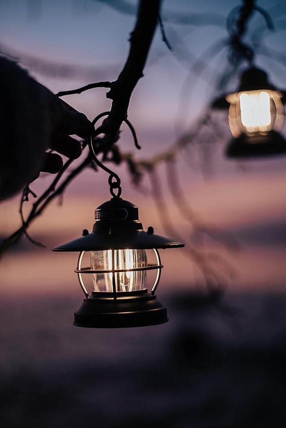 Barebones Edison Mini Vintage Adjustable LED Compact Outdoor Lantern - Essential Gear for Camping, Hiking, Fishing, Tents and Outdoor Adventures