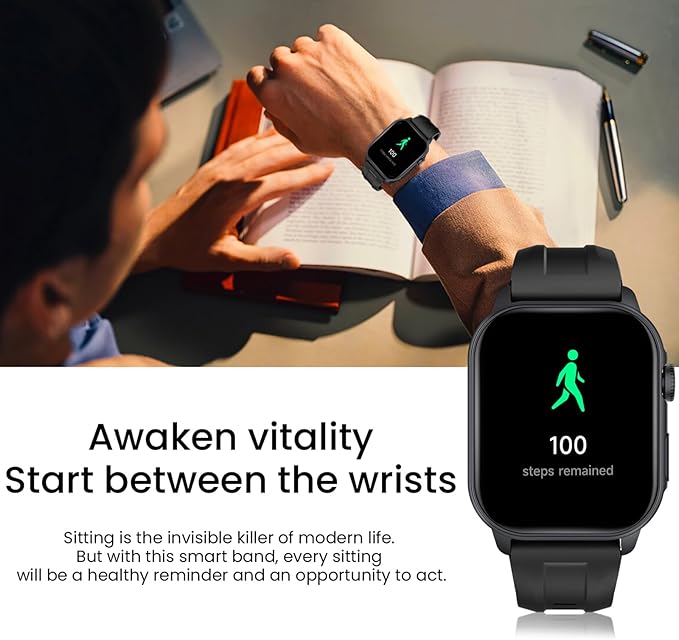 Smart Watch For Men Women: 1.96" AMOLED Touchscreen,GPS Tracker,Waterproof Make/Answer Call Smart Watches,Sleep & Activity Tracking,multiple Sport Modes,Digital Running Watches for iPhone Android iOS