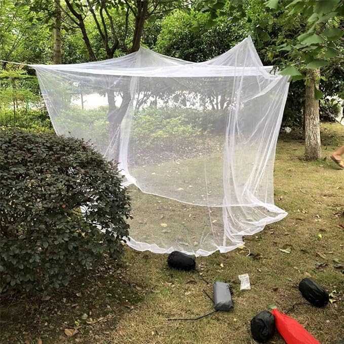 Mosquito NET for Full and Queen Size , L 75 X W 71 X H 59 inch, White (OR19106)