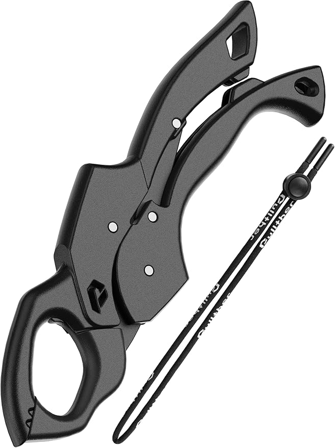 Fish Gripper 9.2",Fish Grabber Tool with Lanyard,Fish Holder for Saltwater
