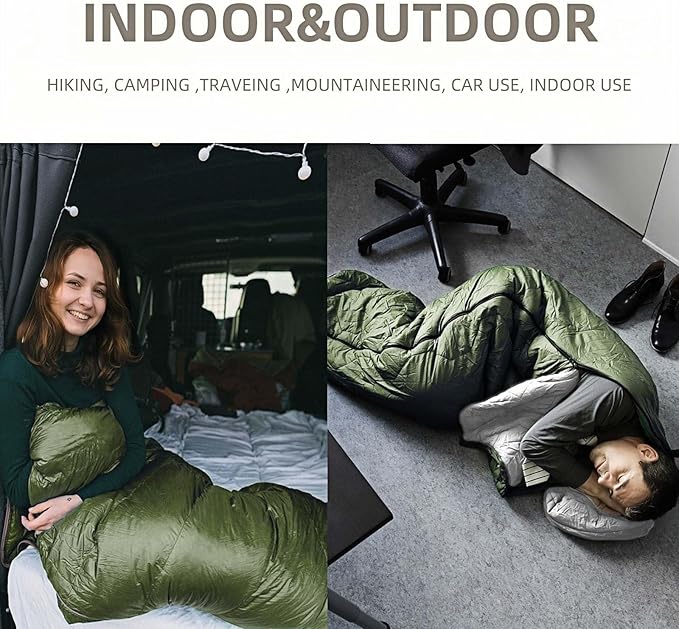 Sleeping Bags for Adults,Lightweight Waterproof Compact Sleeping Bag with Stuff Sack for Warm Camping Cold Hiking Traveling Outdoor Activities