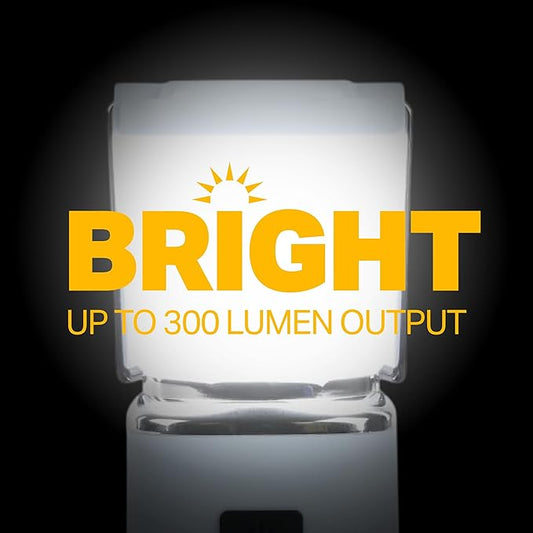 LUXPRO LP189 Mini Lantern - USB-C Rechargeable Camping Light - with 4 Lighting Modes - Dimmable LED Portable Lantern for Hiking & Emergency - Handy Compact Design - Blue