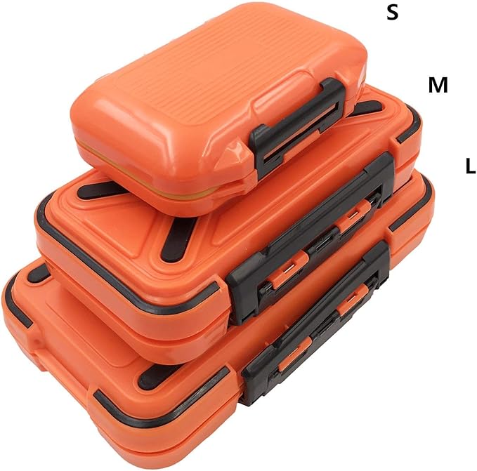 Waterproof Fishing Lure Box Spoon Hooks Baits Storage Tackle Box Containers for Casting Fishing Fly Fishing,Large/Medium/Small Lure Case