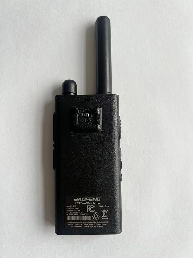 Baofeng T26 Walkie Talkies Long Range, Rechargeable Li-ion Battery 16 FRS Channel Two Way Radios with Earpieces for Adults, Handheld Mini Compact Walky Talky with Type-C Charging