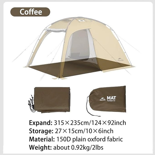Naturehike7.6 Double Person 4-Seasons Camping Tent, UPF50+ Sun Protection Tent with 7001 Aluminum Alloy Poles, PU2000mm+ Waterproof Tent for Outdoor Camping,Picnic
