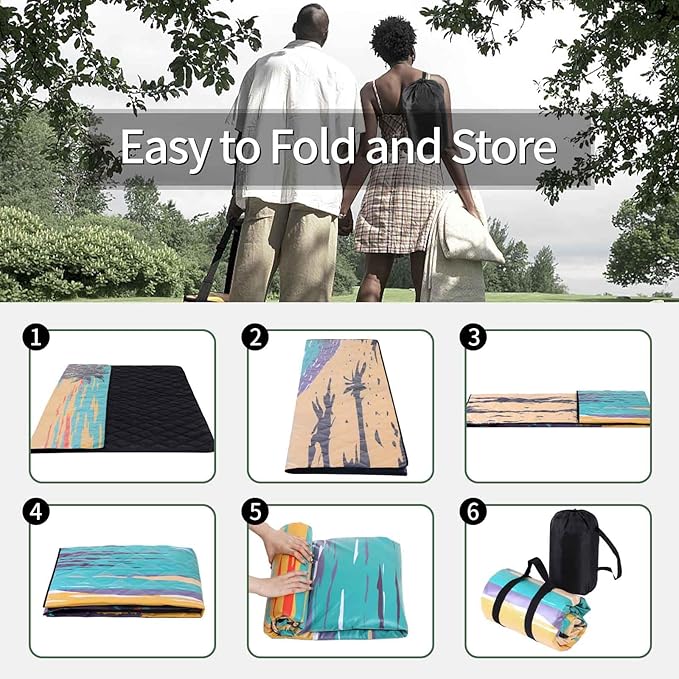 Picnic Blankets 80x80 Beachy Blanket Excersize Yogamat with Bag Womens Mens Travel Kit Camping Needs RV Decorations Long Car Road Trips Organizers Vacation Storage Gifts for Toddlers Friends